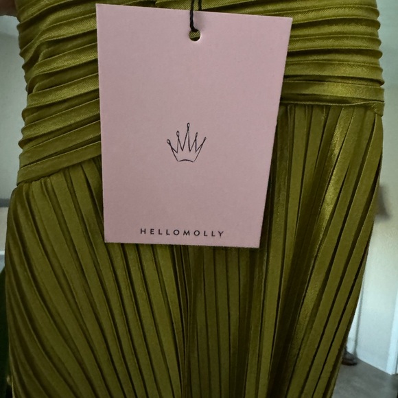 NWT Hello Molly Chase the Blues Midi Midi Dress (Green) - Picture 6 of 9